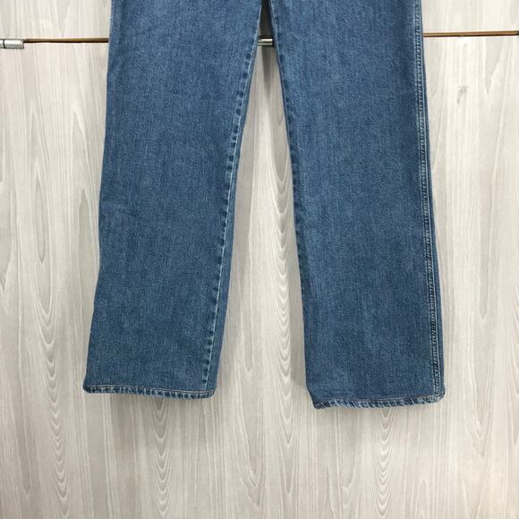 Reformation Clara High Rise Wide Leg Jeans Size 31 Stretch No Pockets - Picture 6 of 12